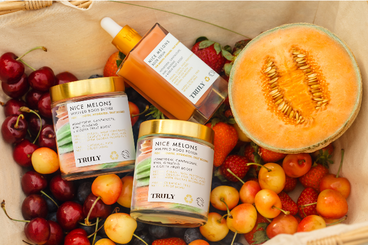 A display of products from the Truly Beauty 