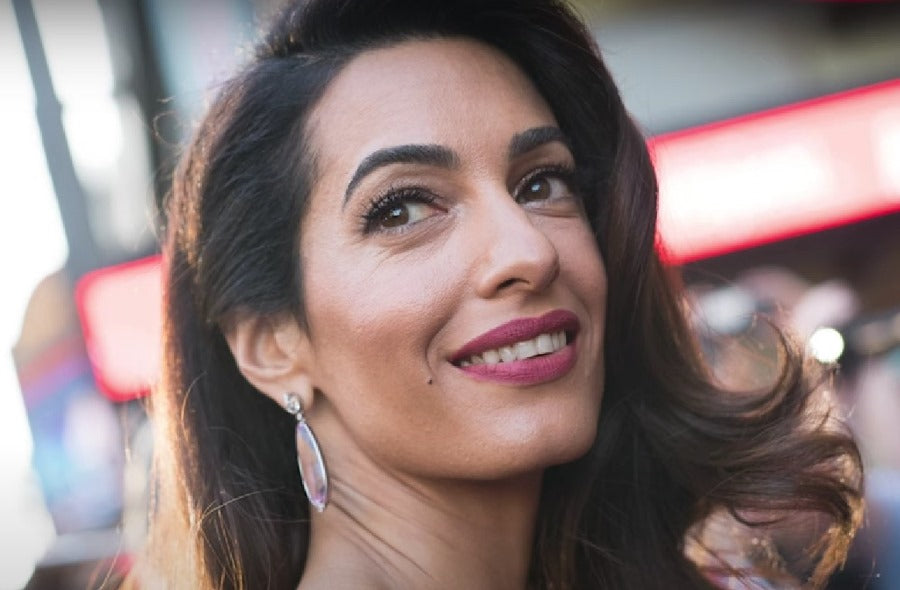 amal clooney skincare routine | amal clooney closeup