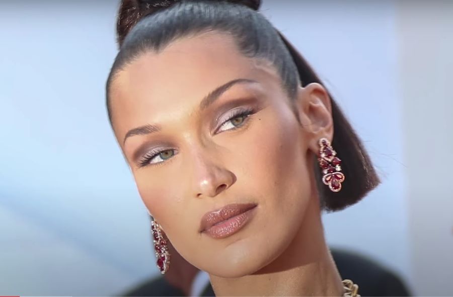 bella hadid skincare routine | bella hadid closeup