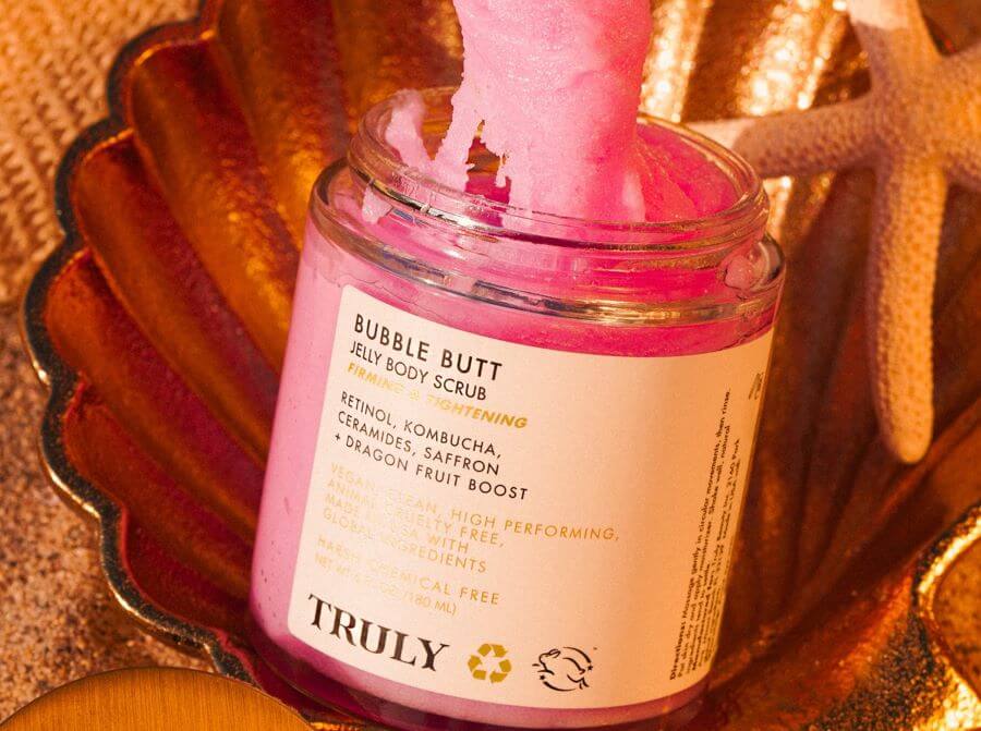 Kombucha skin benefits | Truly's bubble butt body scrub