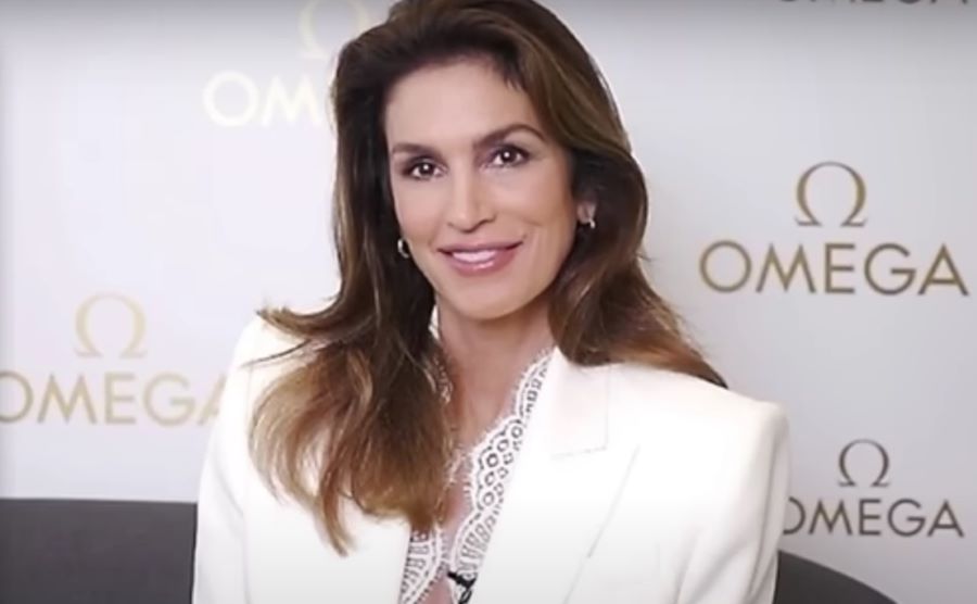 Cindy Crawford skincare routine | cindy crawford in white blazer at omega event