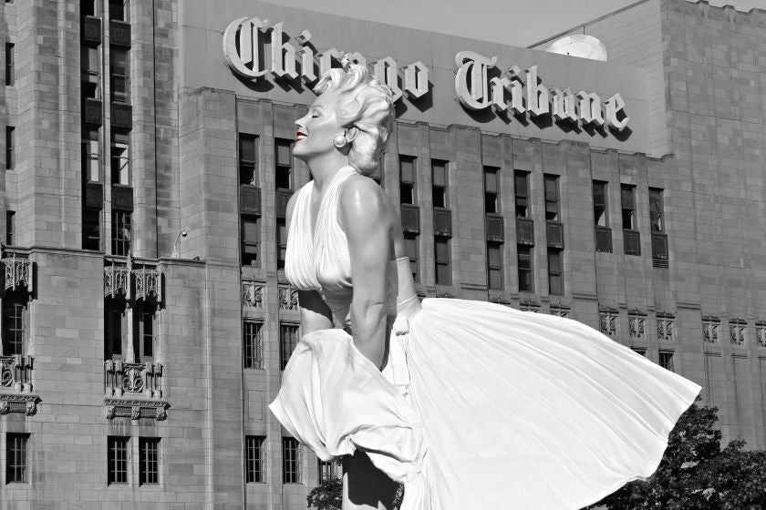 marilyn monroe beauty secrets | Statue of Marilyn Monroe in Chicago in the USA