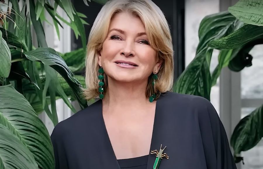 Martha Stewart skincare routine | martha stewart closeup with plants in background
