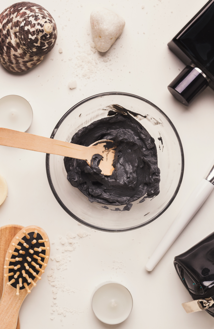 bowl of aztec clay with spoon