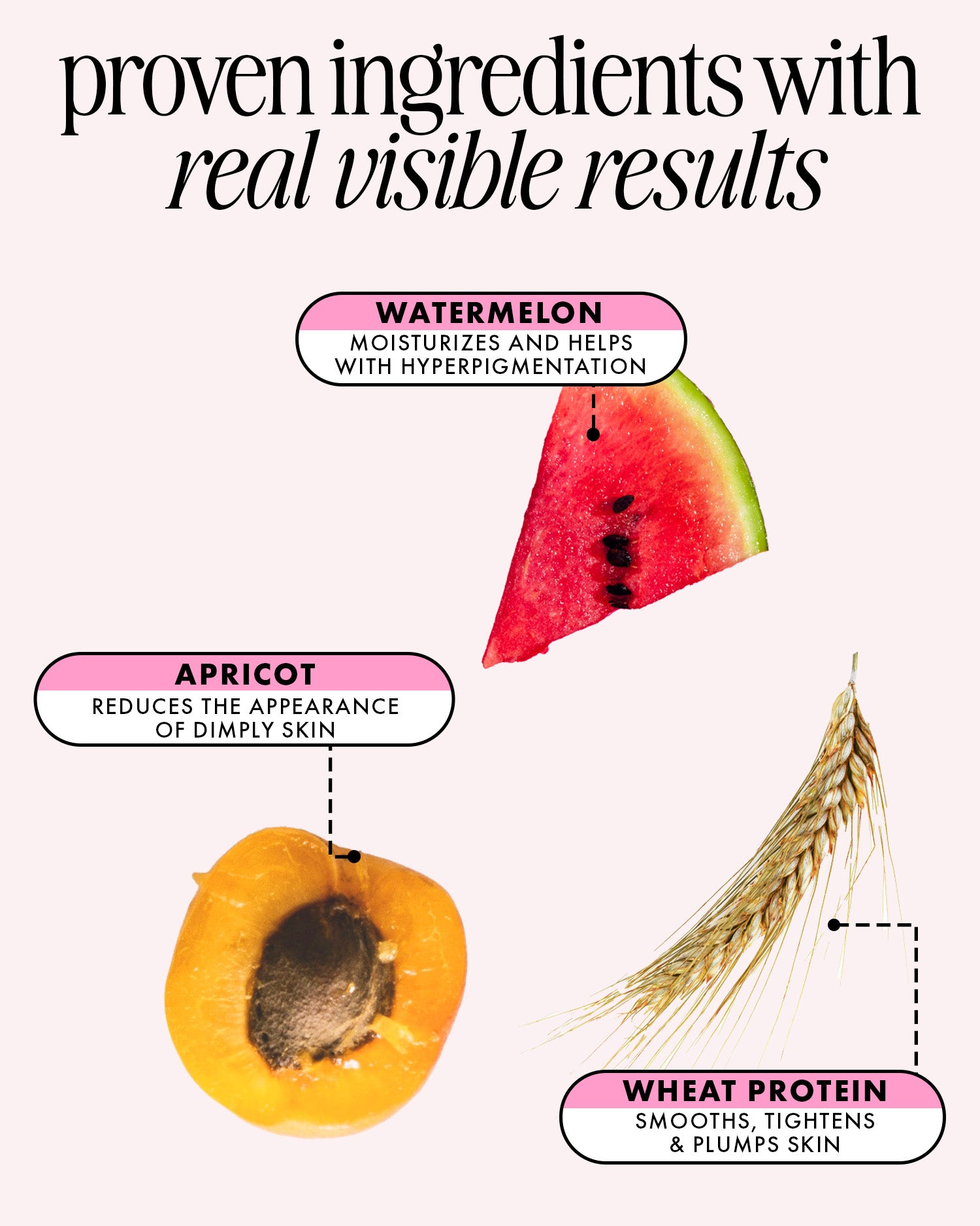 Truly Beauty’s Buns Of Glowry Tightening Body Serum uses watermelon, apricot, and wheat protein to hydrate, smooth, reduce dimples, plump skin, and target hyperpigmentation for a radiant complexion.