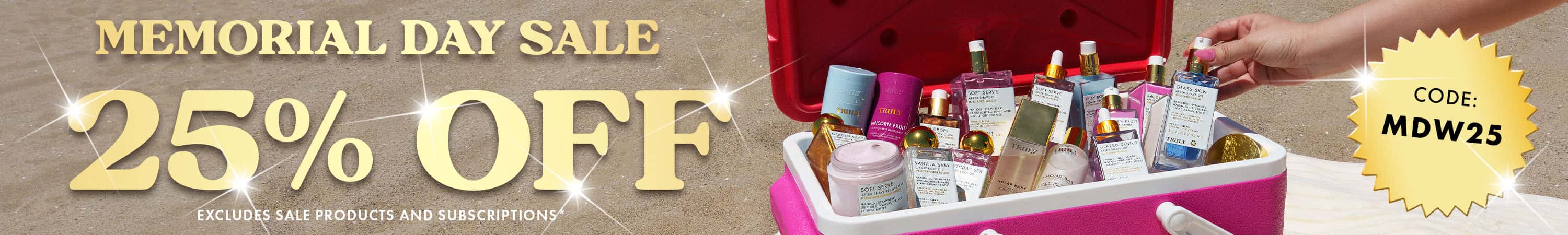 Enjoy 25% off your order during our memorial day sale offer avaliable for a limited time!